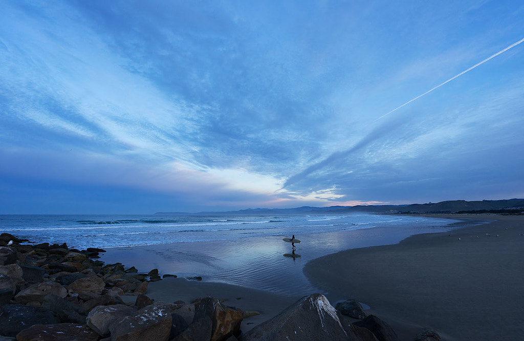 Surfer at dawn by Tony  Gale on 500px.com