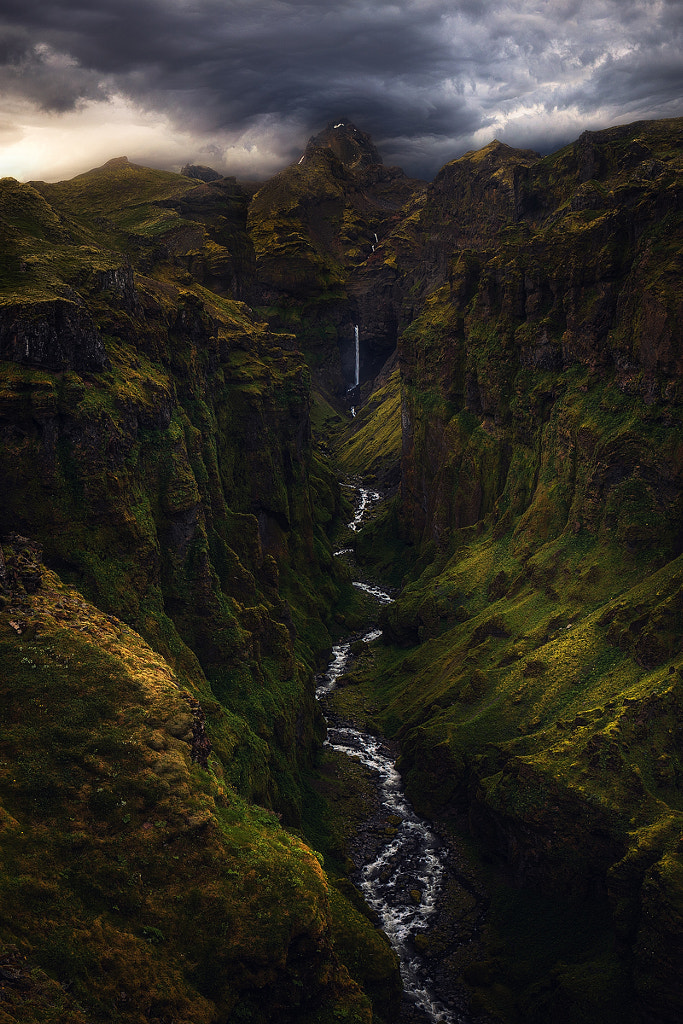 Dramatic Canyon in Iceland 