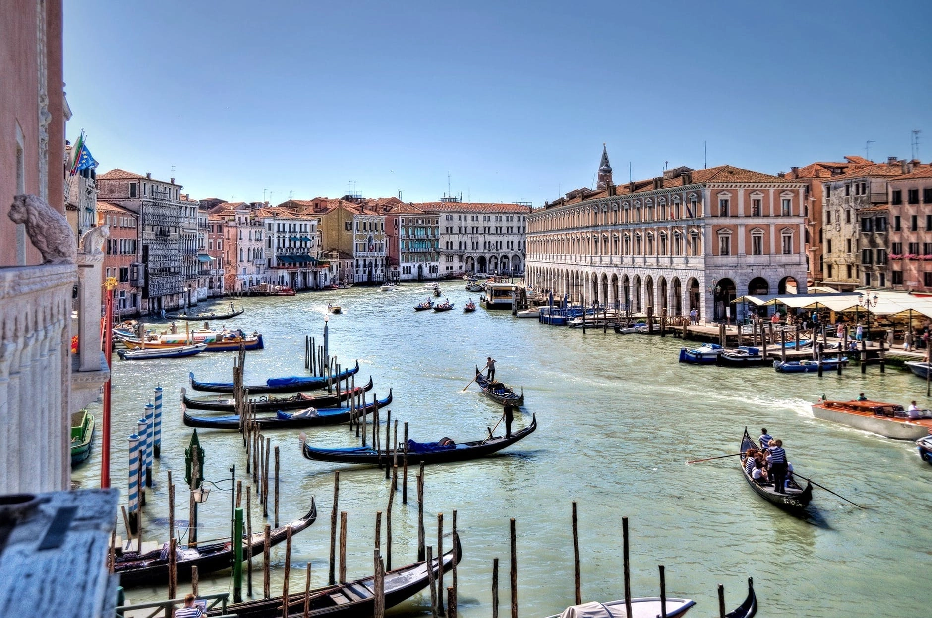 venice grand canal water boats