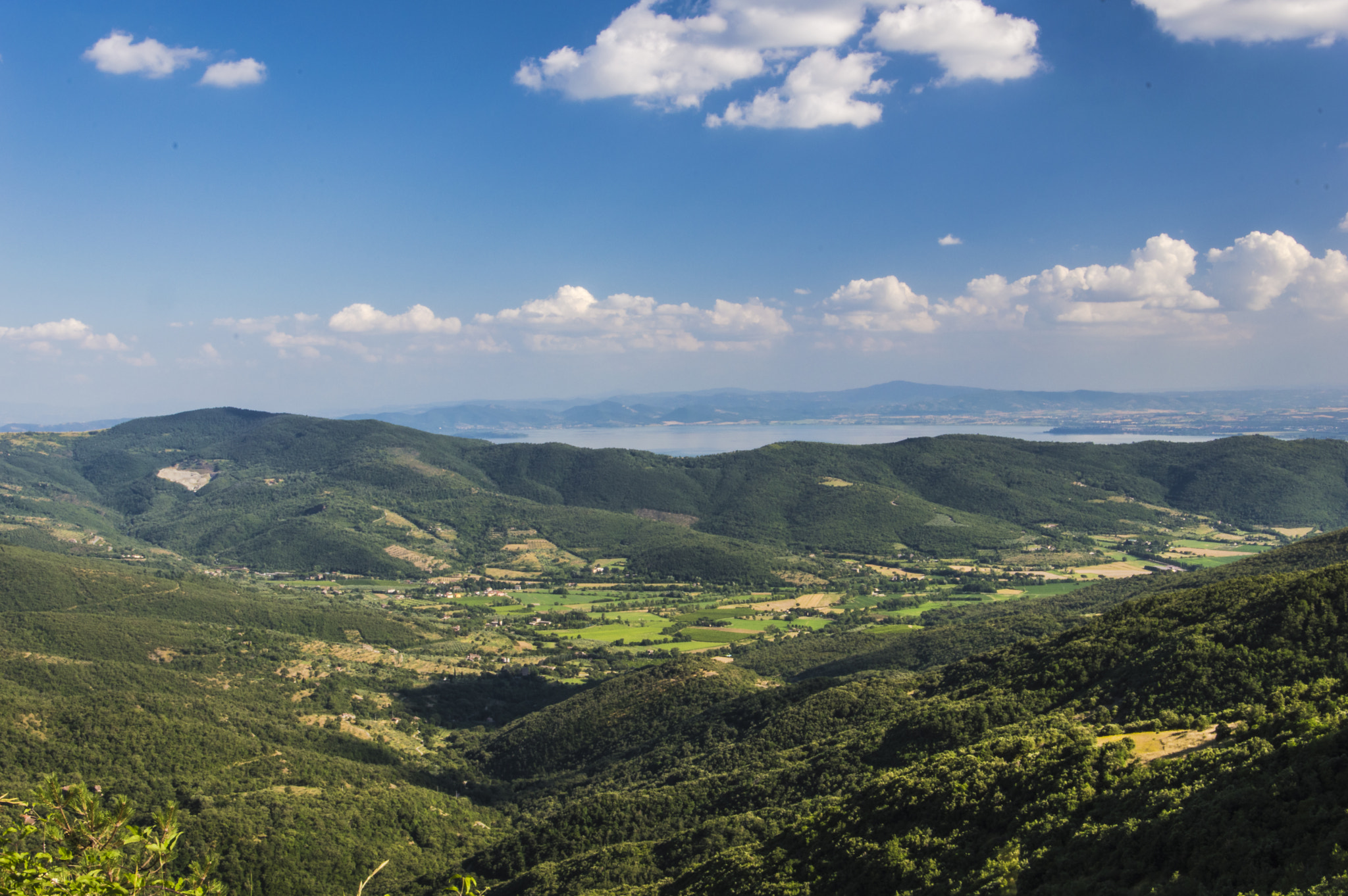 Landscape view of the lake