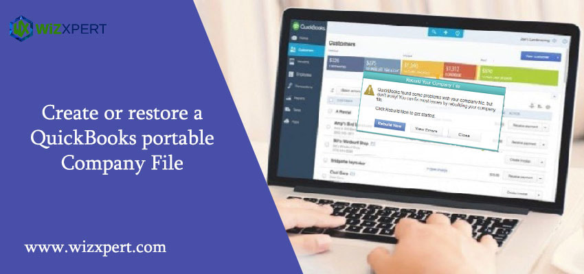 A Way To Create And Restore a QuickBooks portable