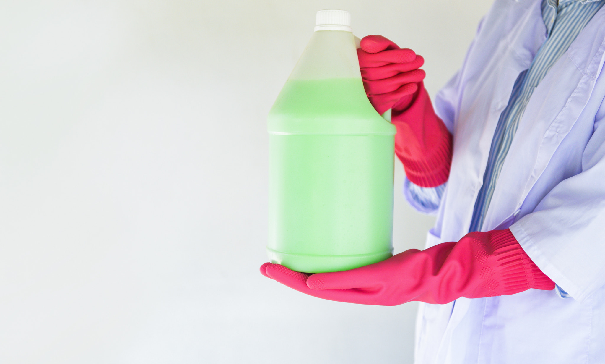 bottle liquid to clean dust on the floor , disinfectant floor cl