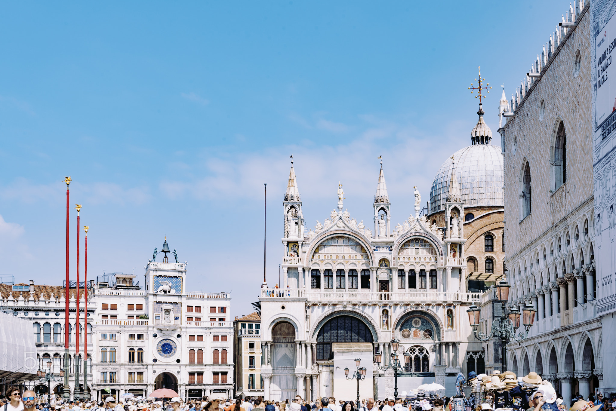 Tourists fill St. Mark's Square in Venice II