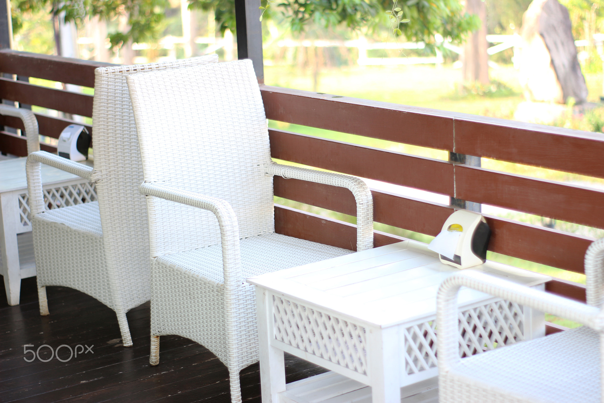 Table and chairs, outdoor cafe restaurant