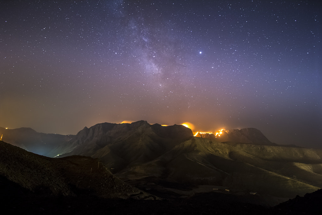 Tamadaba's wildfire at night by Carmelo Ruiz on 500px.com