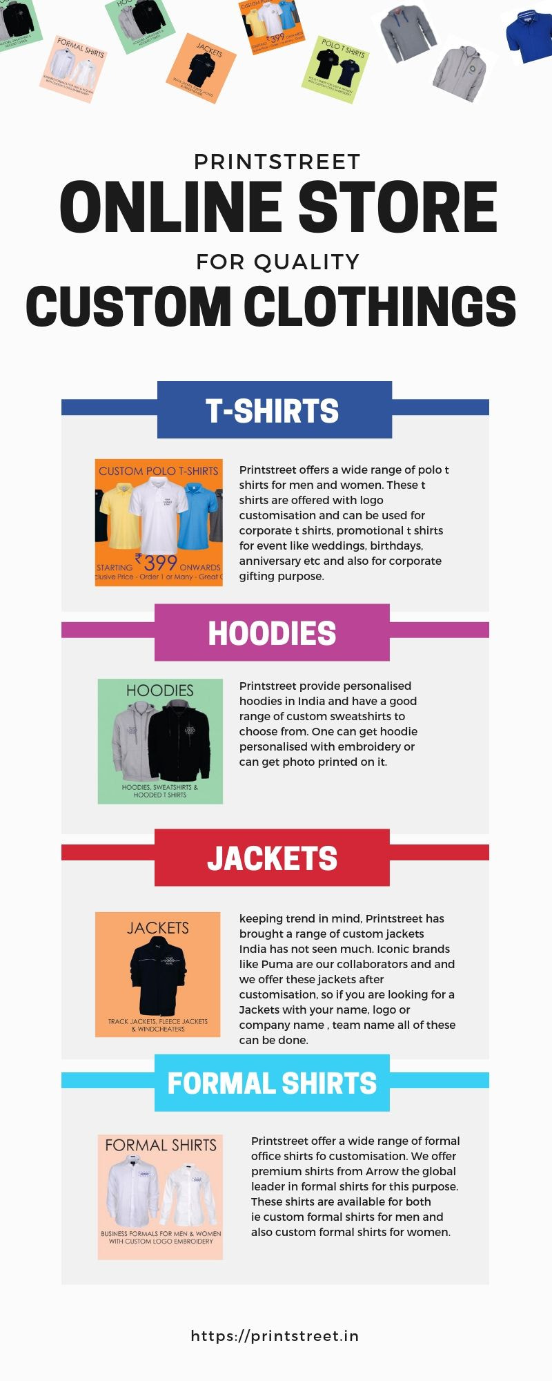 Custom Clothing Services : Polo T-shirts, Hoodies,