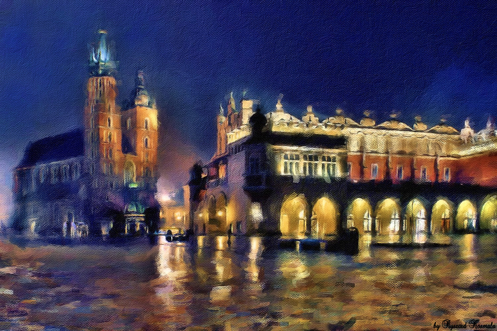 Krakow by night by Ryszard Kosmala on 500px.com