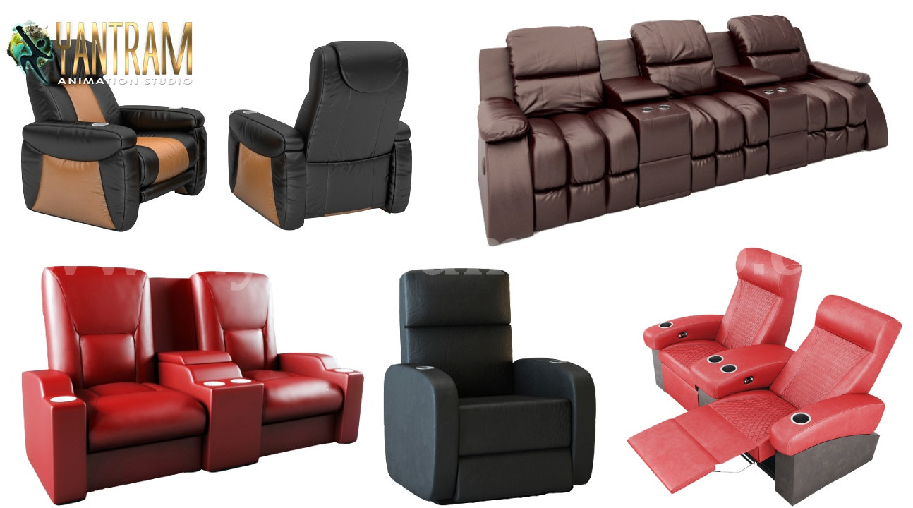 Realistic D Sofa Chair Modeling and Visualization Services by D Product Animation Studio