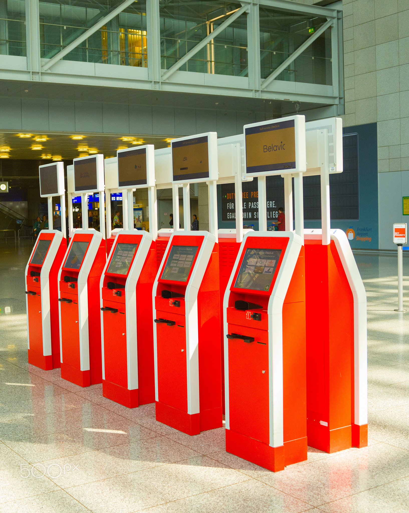 Self service checkpoint, Frankfurt airport