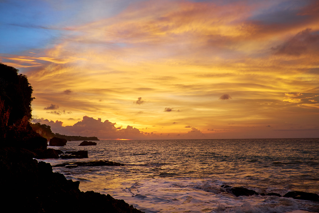 Amazing beach destination sunrise or sunset with beautiful brea by Tomasz Tulik on 500px.com