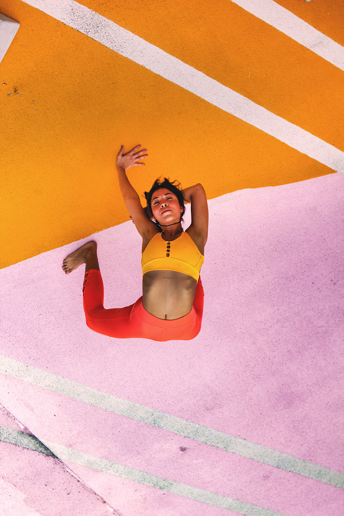 Young Woman Practicing Outdoor Yoga in Miami by Ernesto Pérez on 500px.com