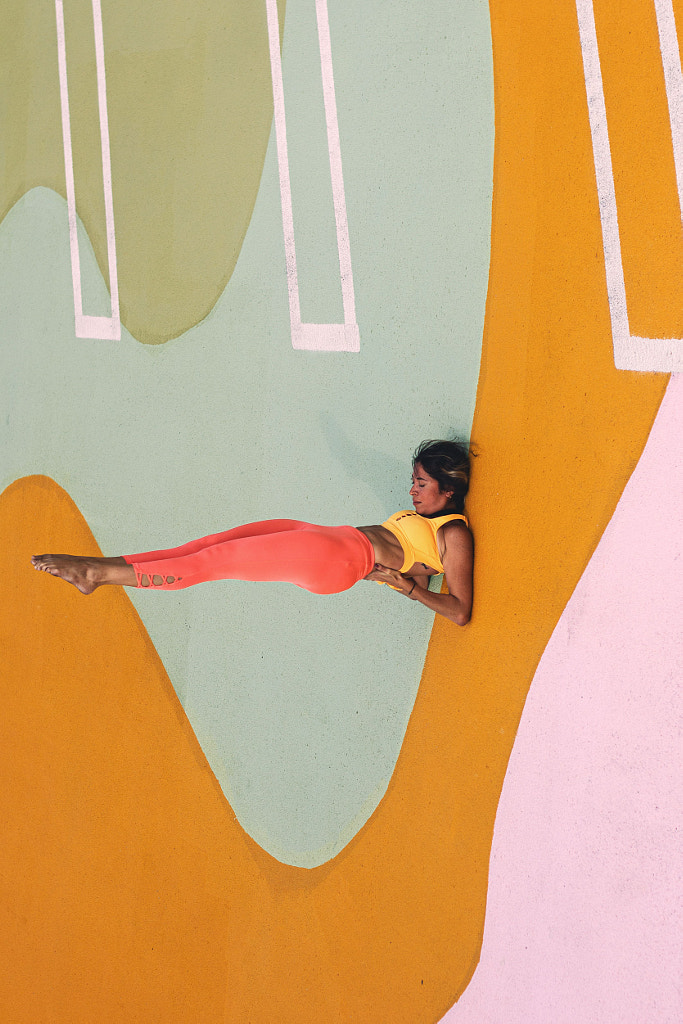 Young Woman Practicing Outdoor Yoga in Miami by Ernesto Perez on 500px.com