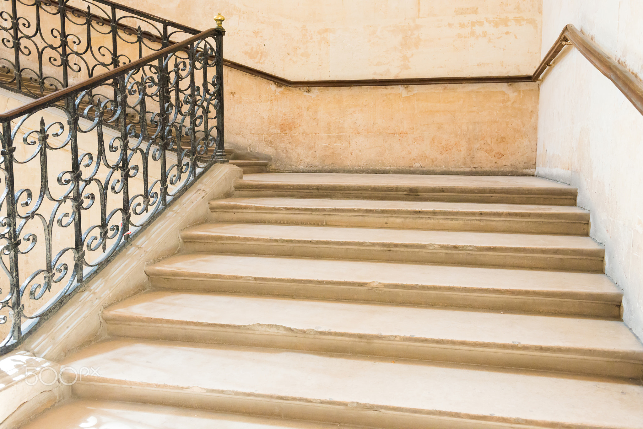 Marble staircase with stairs