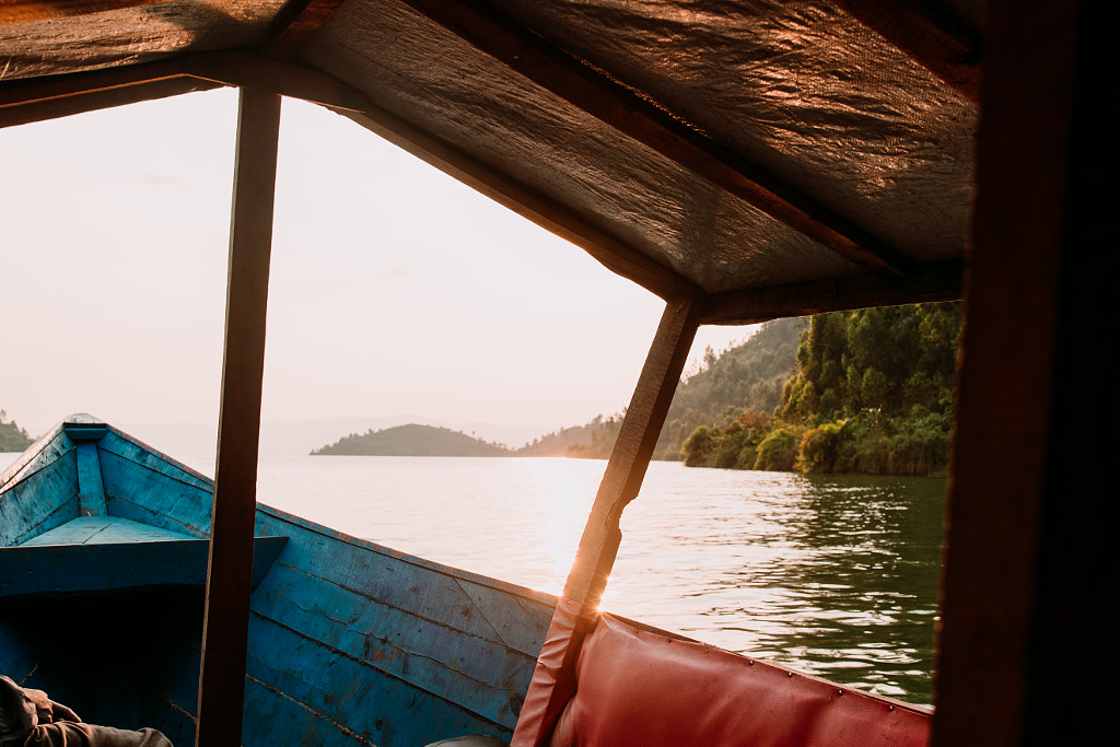 Old boat during sunset on Lake Kivu in Rwanda by Aidan Campbell on 500px.com