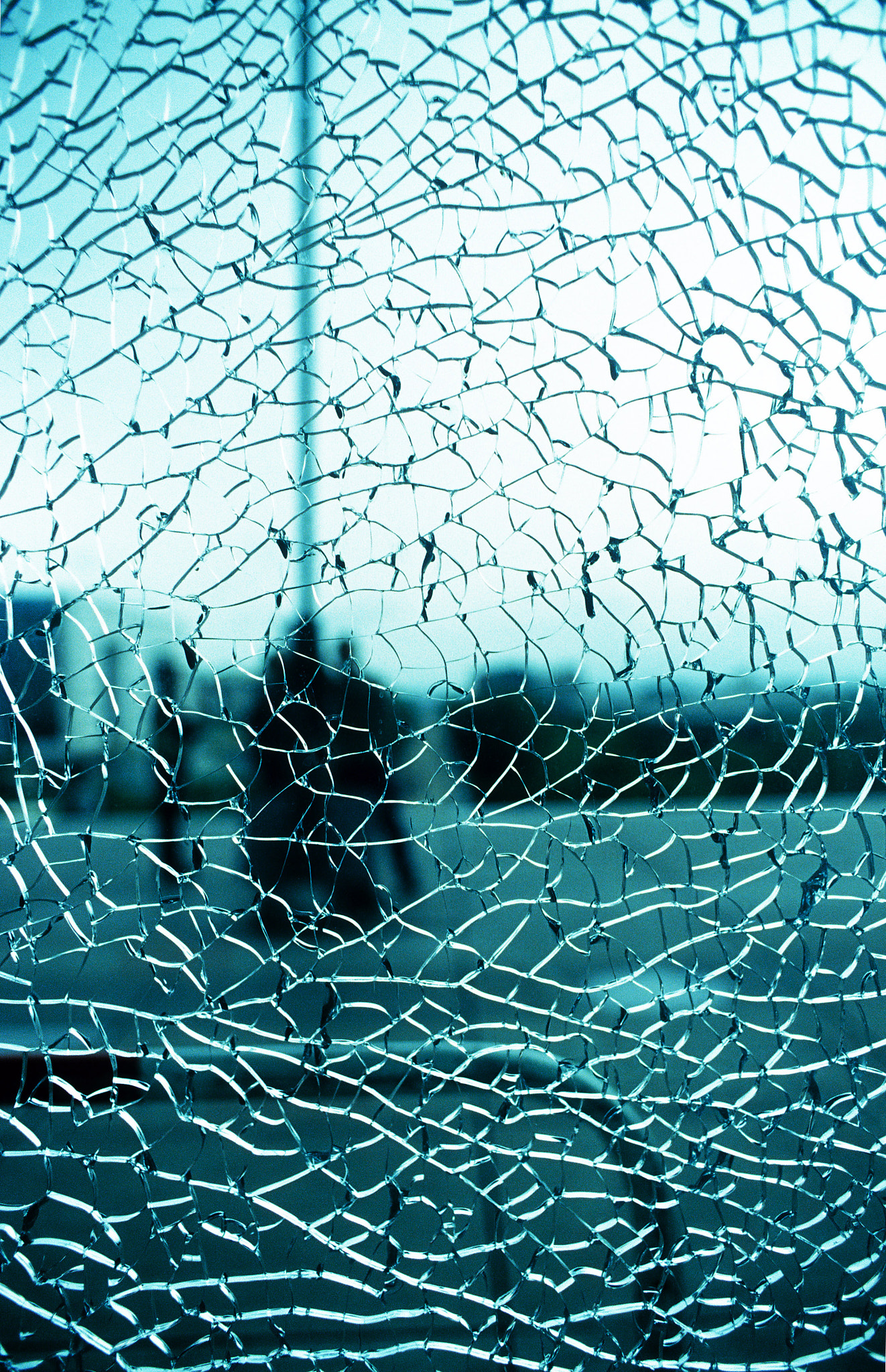 broken glass window