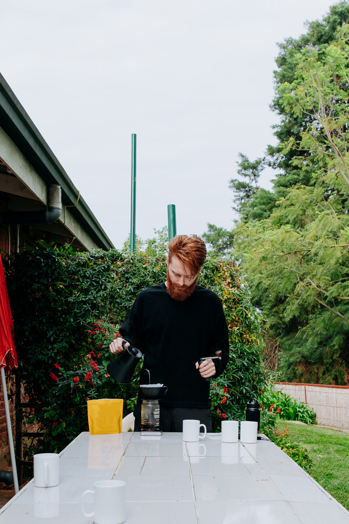 Traveler brewing coffee in Rwanda by Aidan Campbell on 500px.com