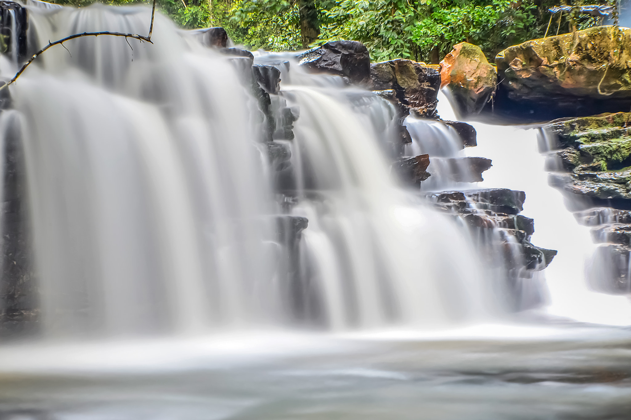 Rainforests Waterfalls of Kuala Sentul, Maran, Malaysia