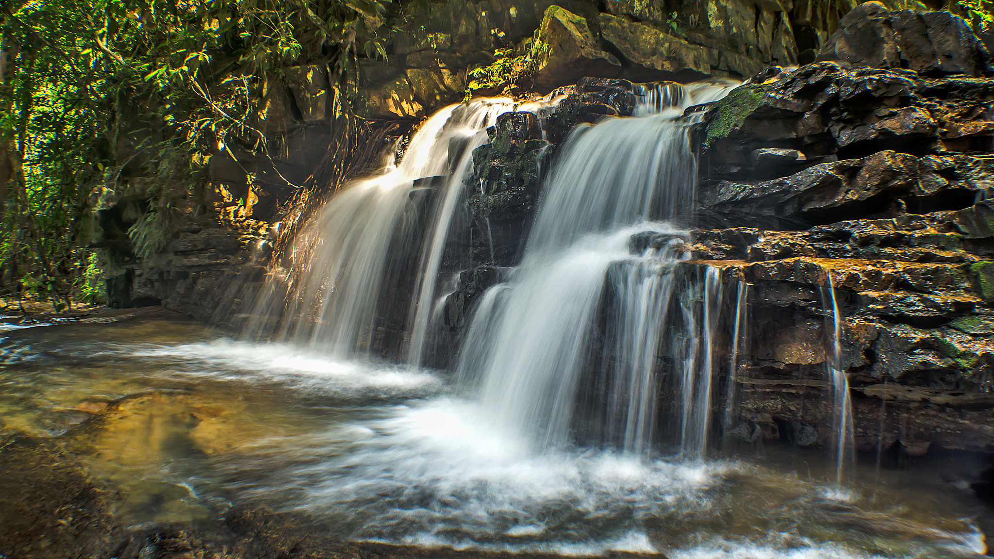 Rainforests Waterfalls of Kuala Sentul, Maran, Malaysia