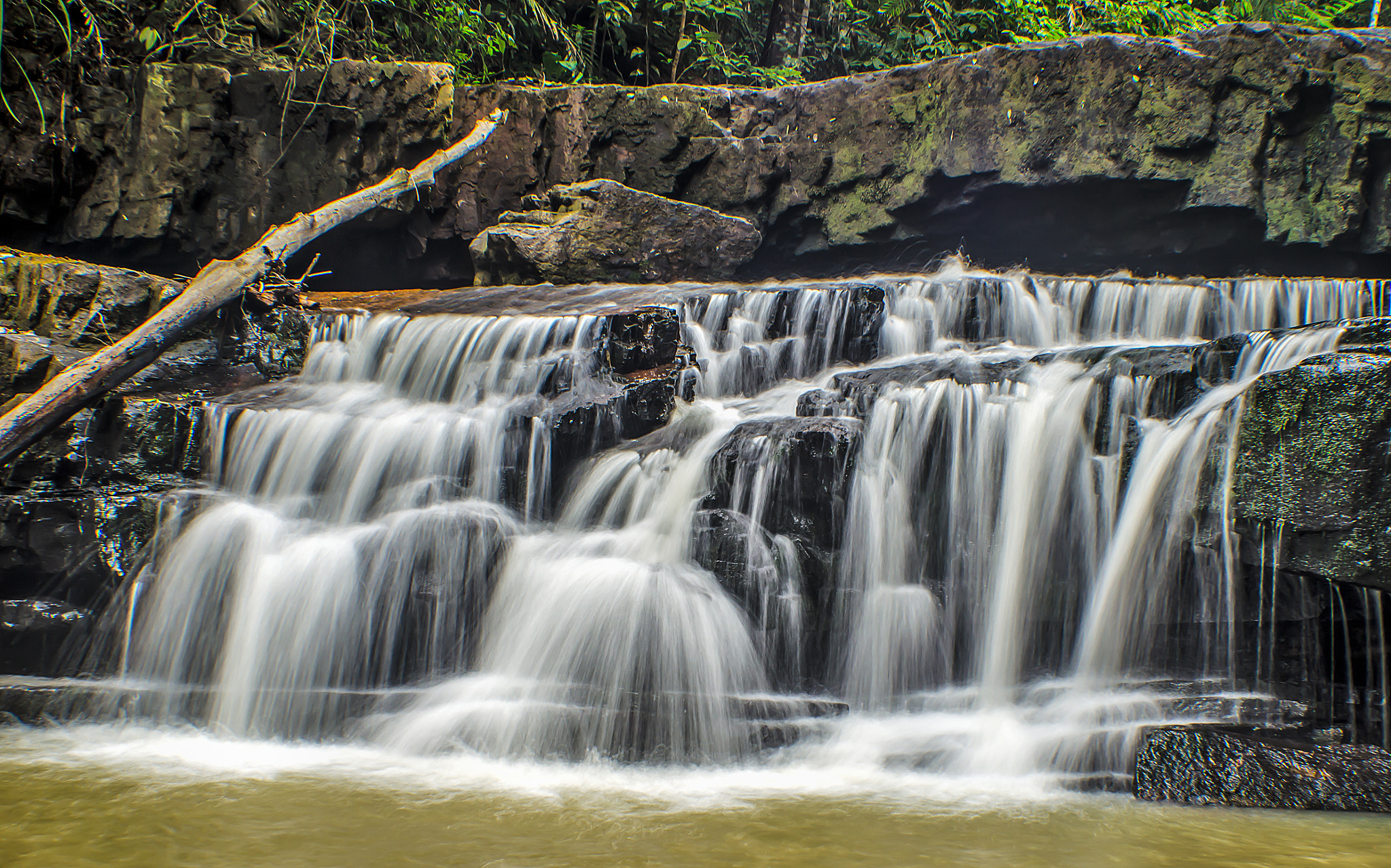 Rainforests Waterfalls of Kuala Sentul, Maran, Malaysia