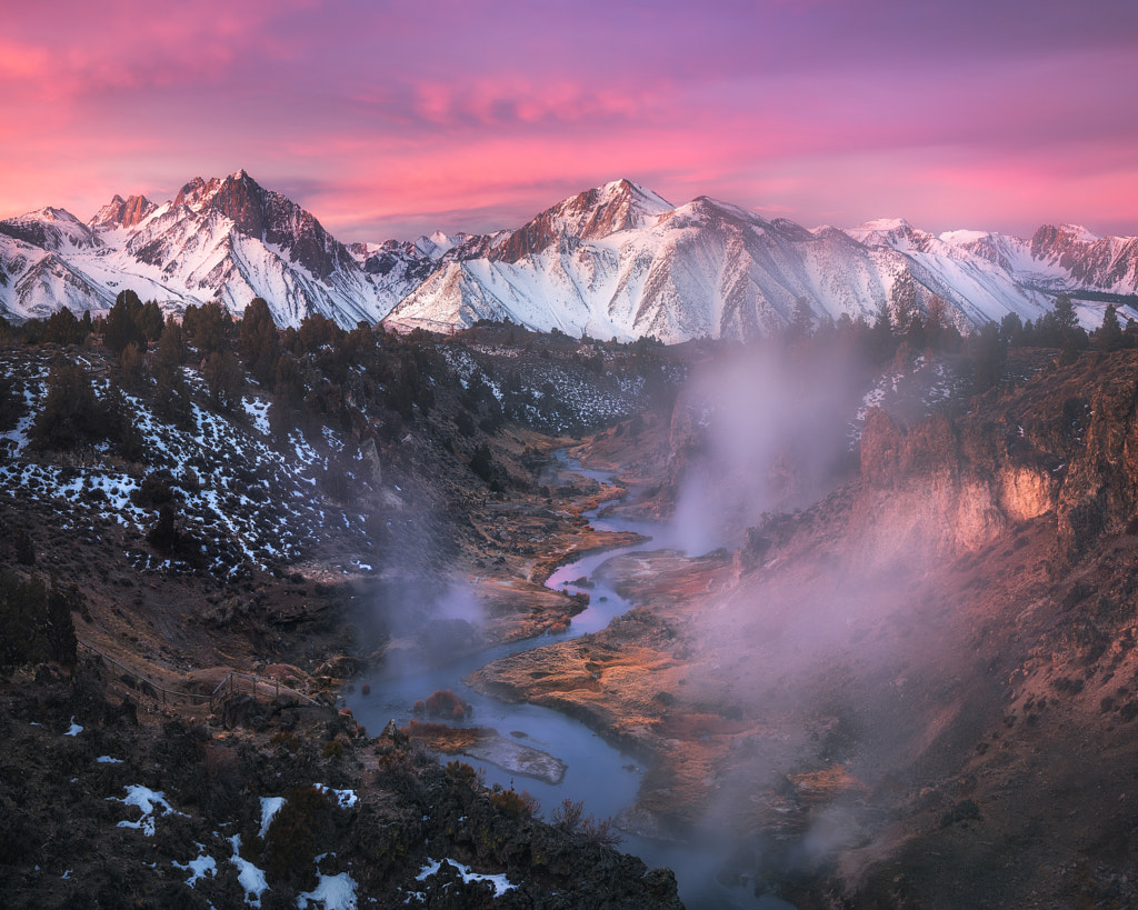 Hot Creek Sunrise by Daniel Fleischhacker on 500px.com