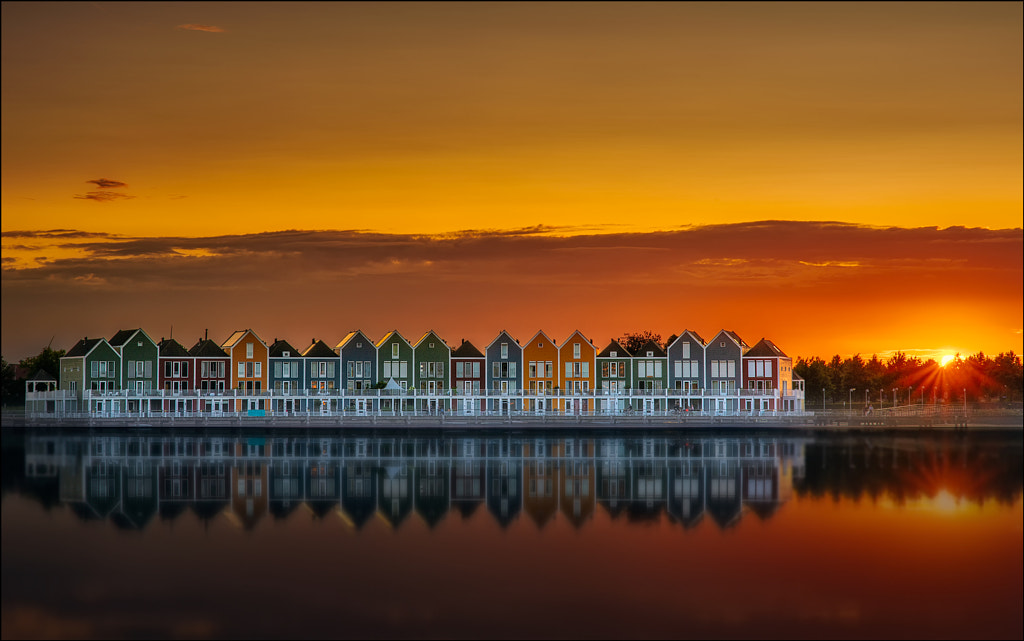 the colorful houses of Houten by Georg Scharf on 500px.com