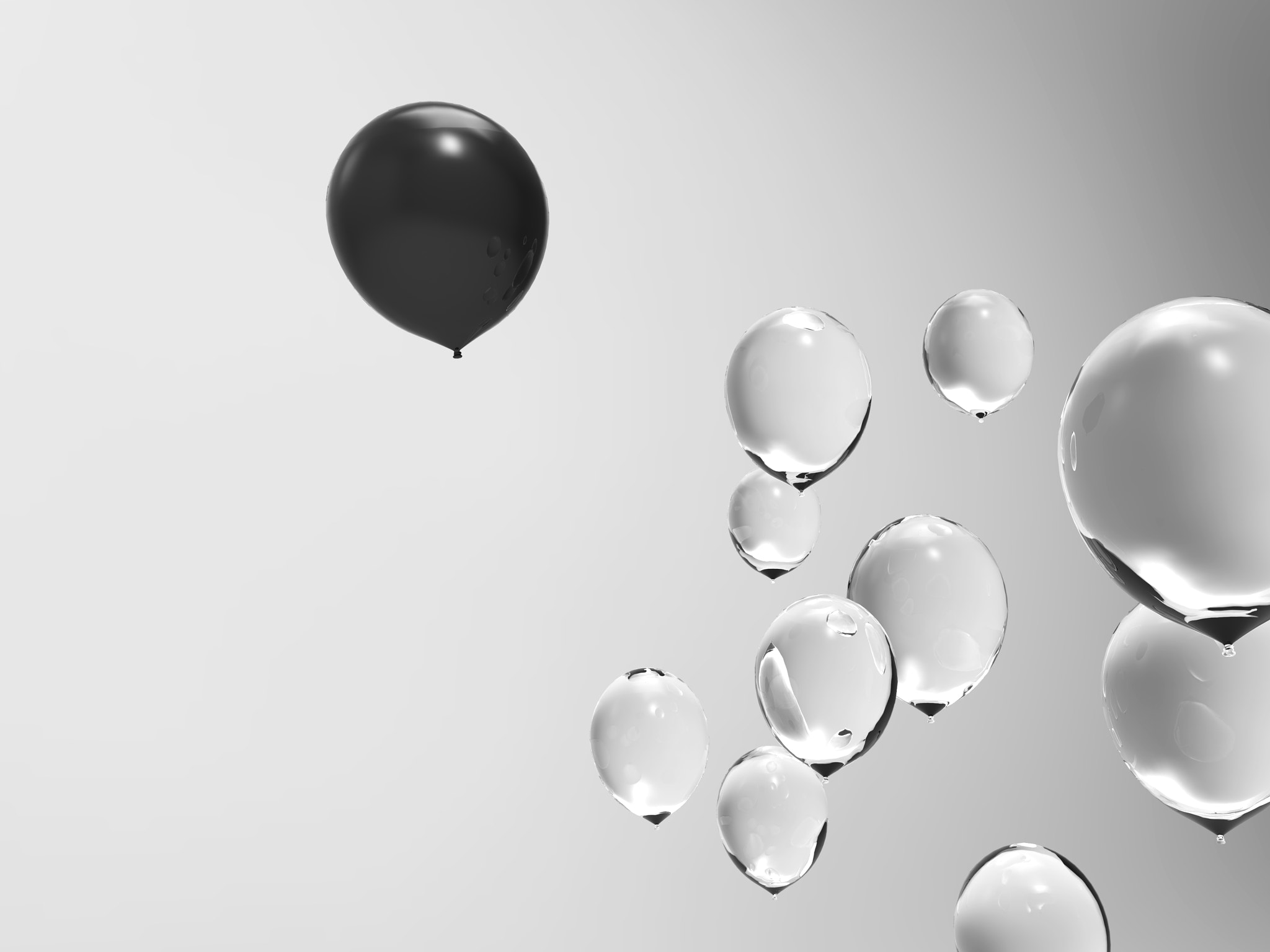 Difference of balloons