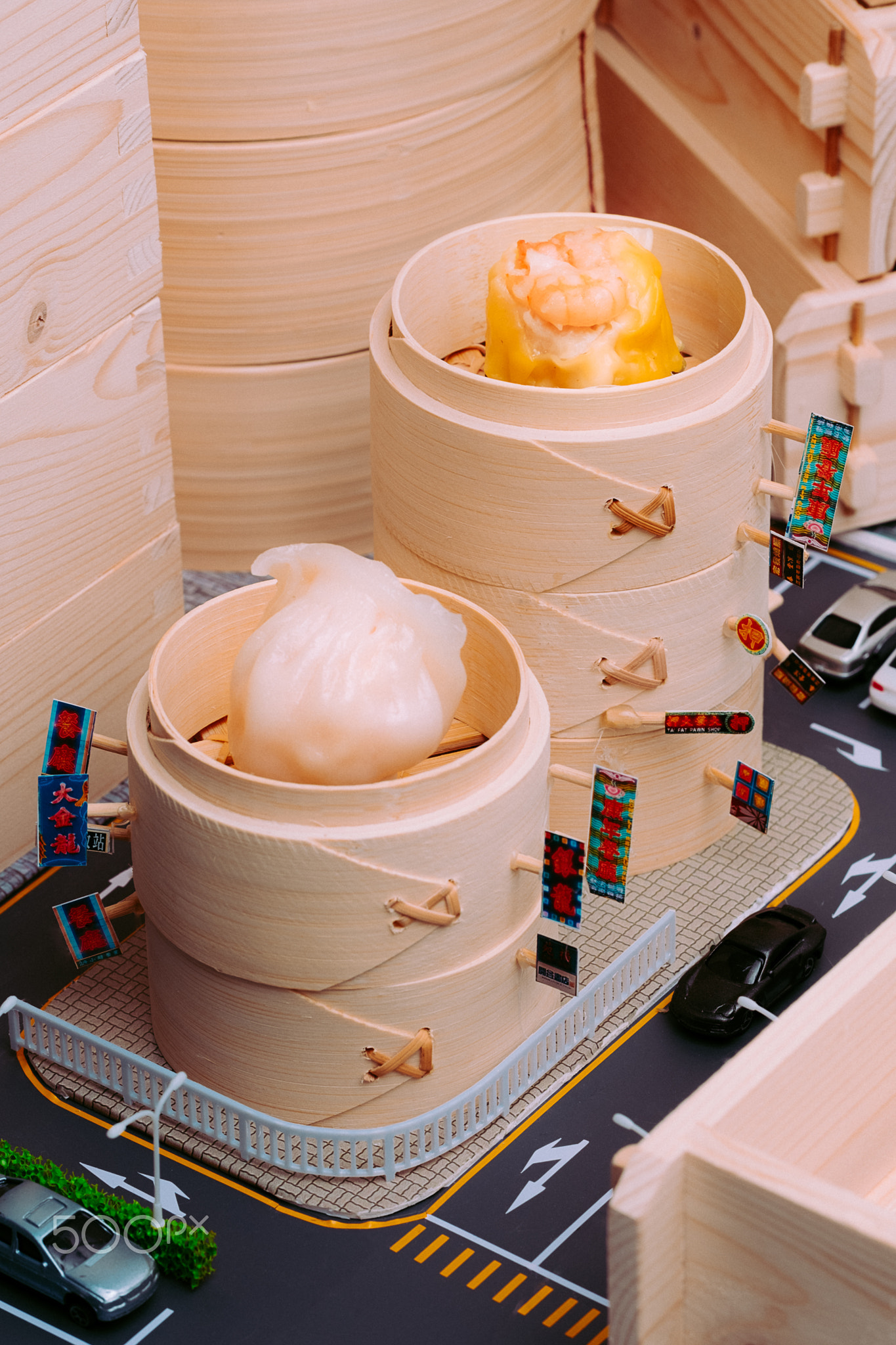 HongKong dim sum city miniature