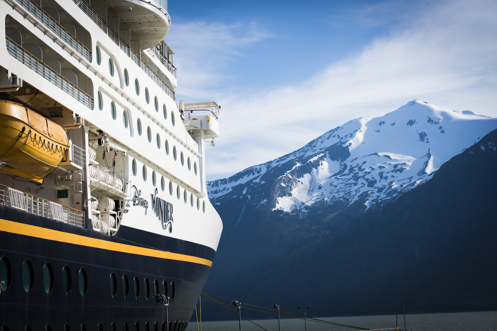 Disney Cruise Lines " Disney Wonder " in Alaska by Andrew Kolstad