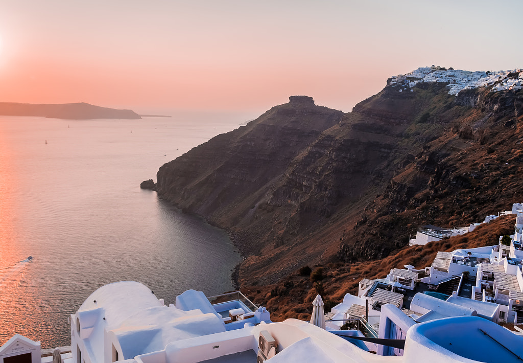 Sunset in Santorini by 128elen on 500px.com