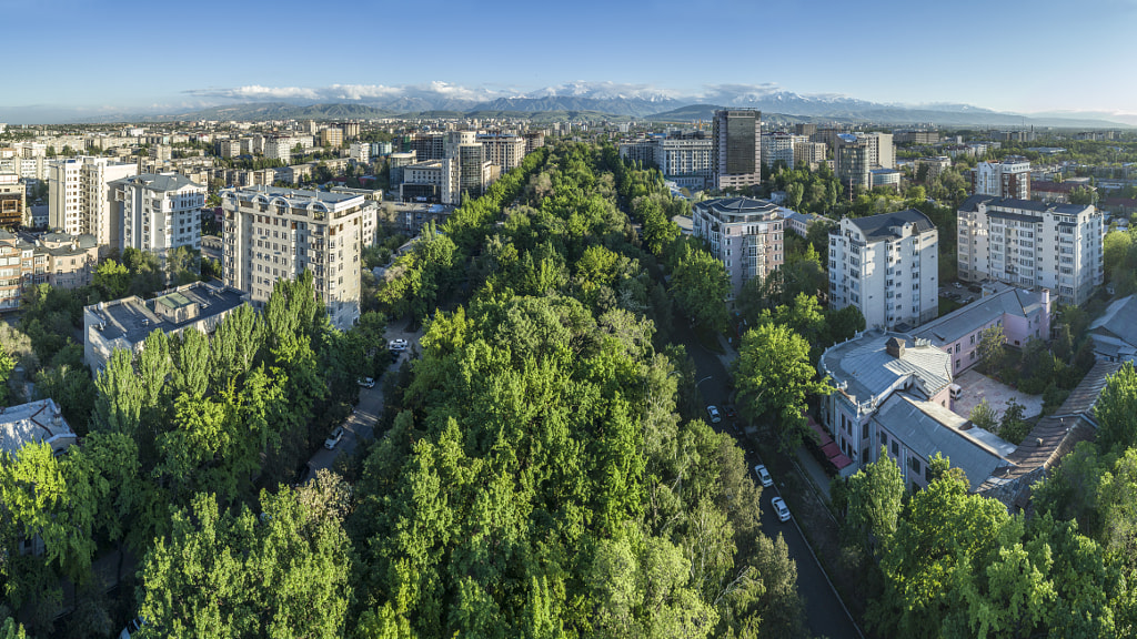 Erkindik Boulevard in Spring by Mikhail Dudin on 500px.com