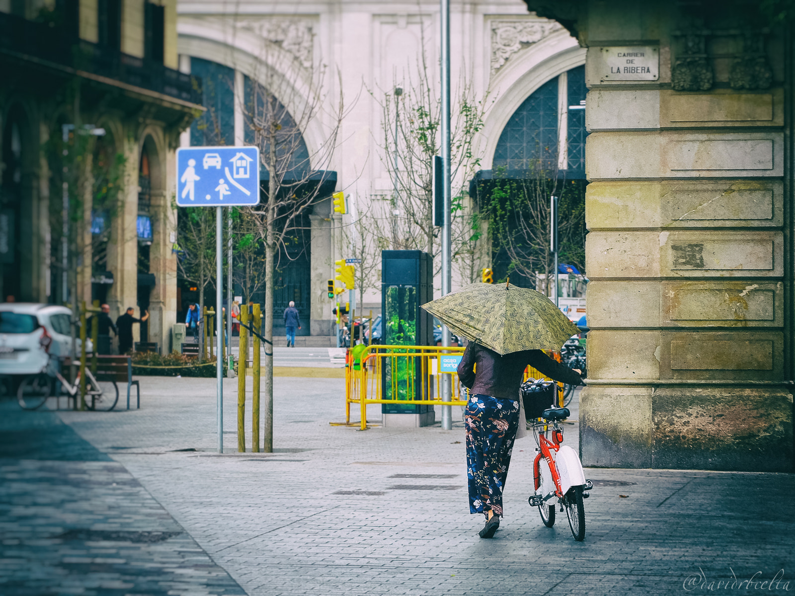 la noia del paraigües verd
