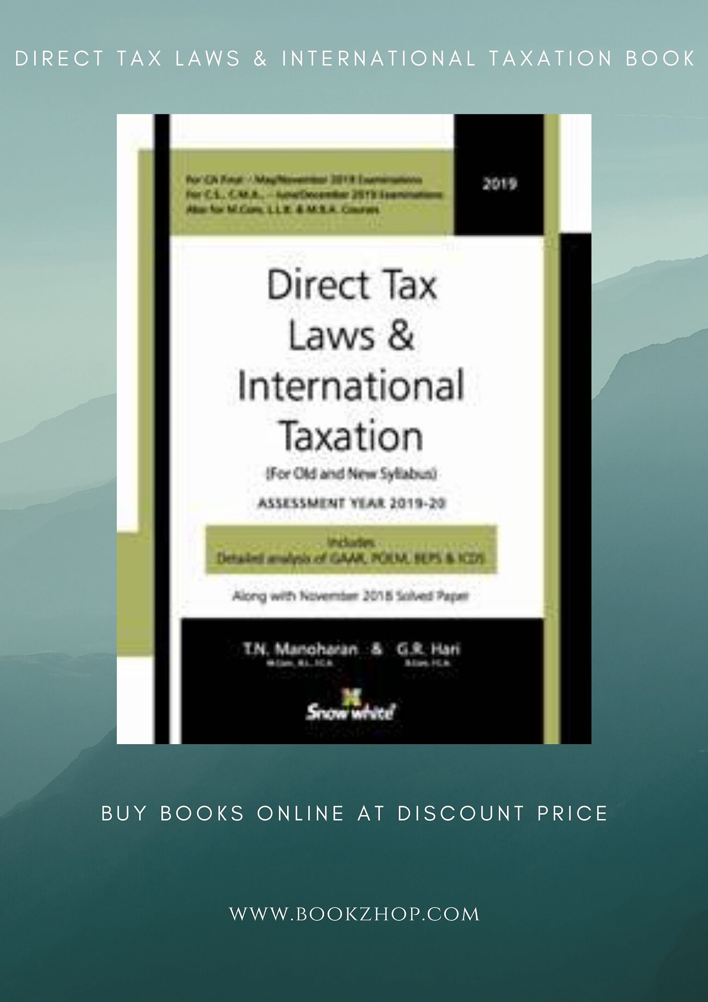 Buy Direct Tax Laws & International Taxation Book