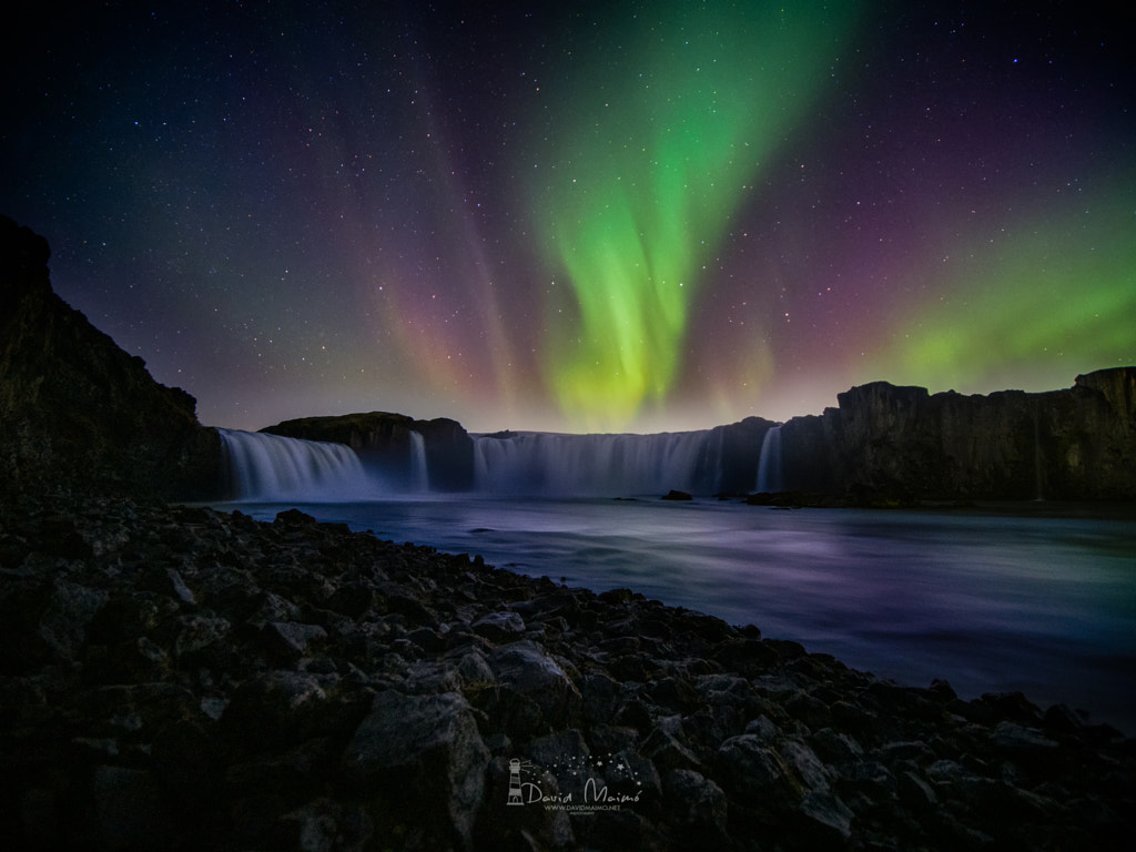 Godafoss at night by David Maimó Lázaro on 500px.com