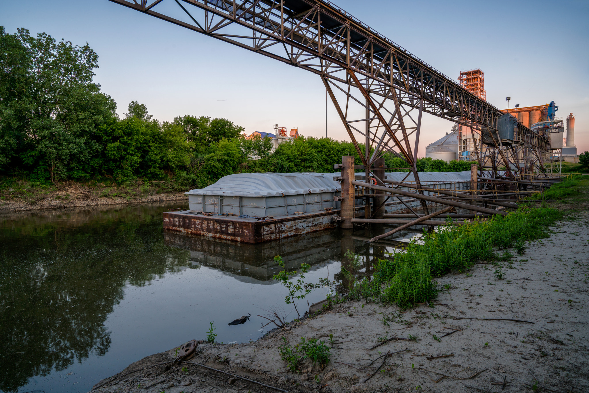 Barge on Minnesota River