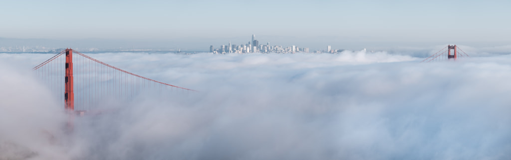 Golden Gate Bridge Engulfed in Clouds by Steven Lewandowski on 500px.com