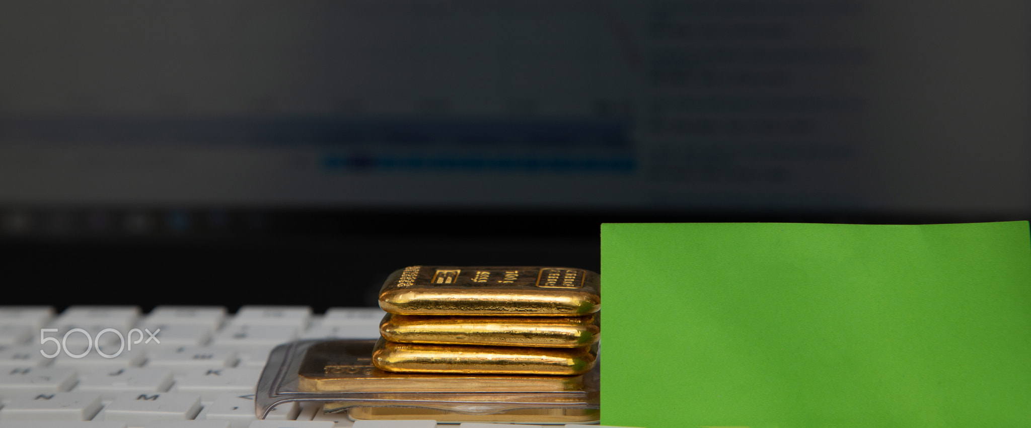 Gold futures, bullion, price drop chart. Conceptual business photo.