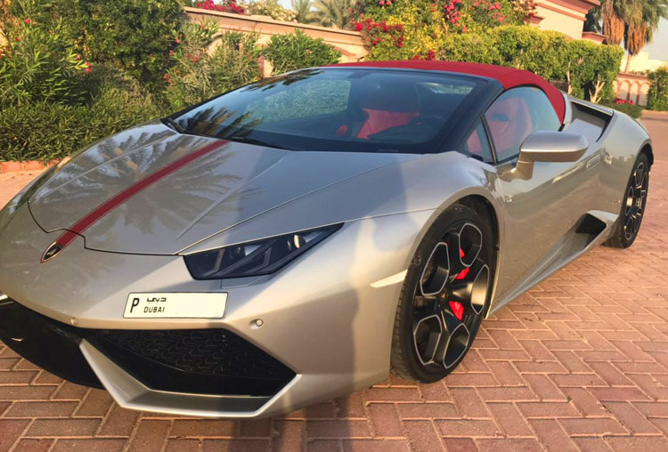 Rent Lamborghini Huracan Spyder in Dubai | tripzy