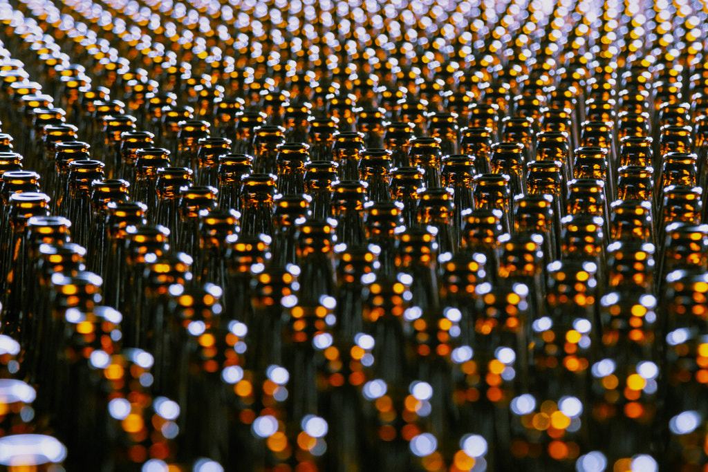 Glass bottle at factory for production of glass containers. Glass bottle texture by Dmytro Sidashev on 500px.com