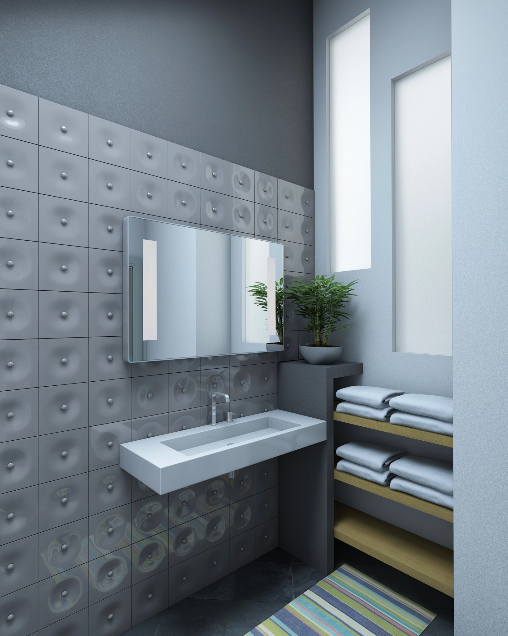 grey bathroom