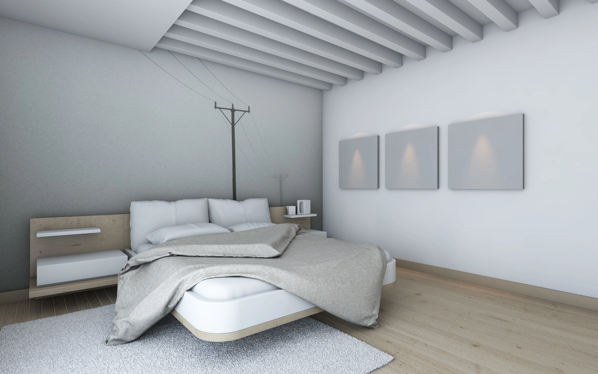 Bedroom in white