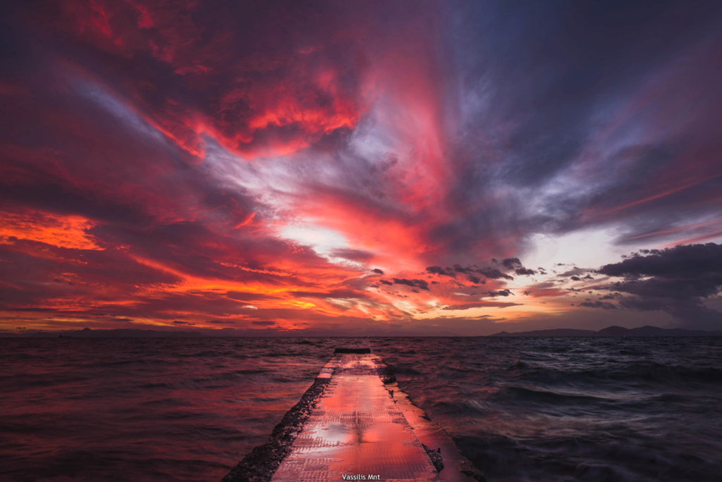 Flaming sky... by Vassilis Maniatopoulos on 500px.com