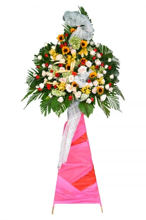 Kệ hoa khai trương hồng phát