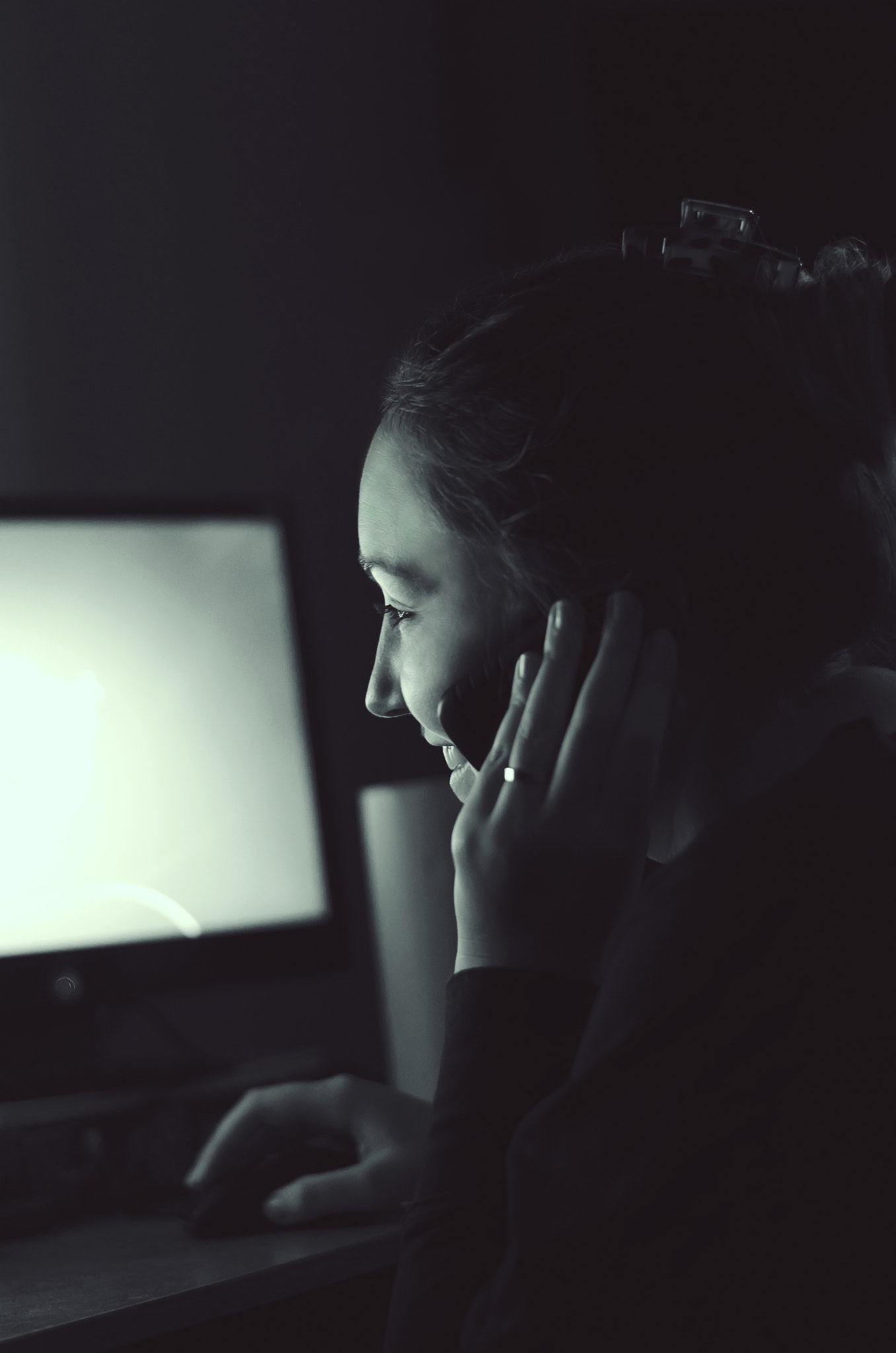 Girl talking on the phone