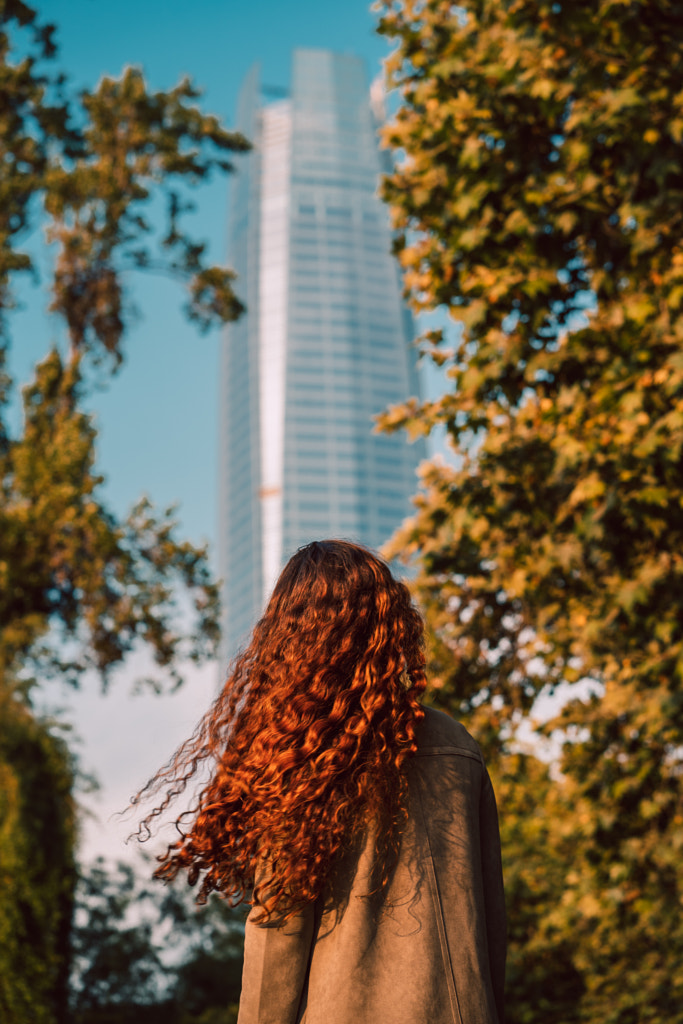 In front of the Sky Costanera building by Adriana Samanez on 500px.com