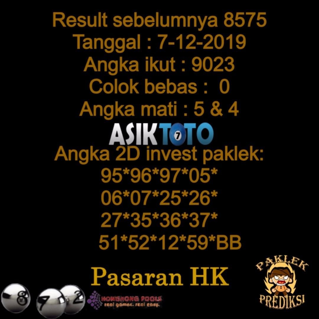Prediksi HK malam ini sabtu desember