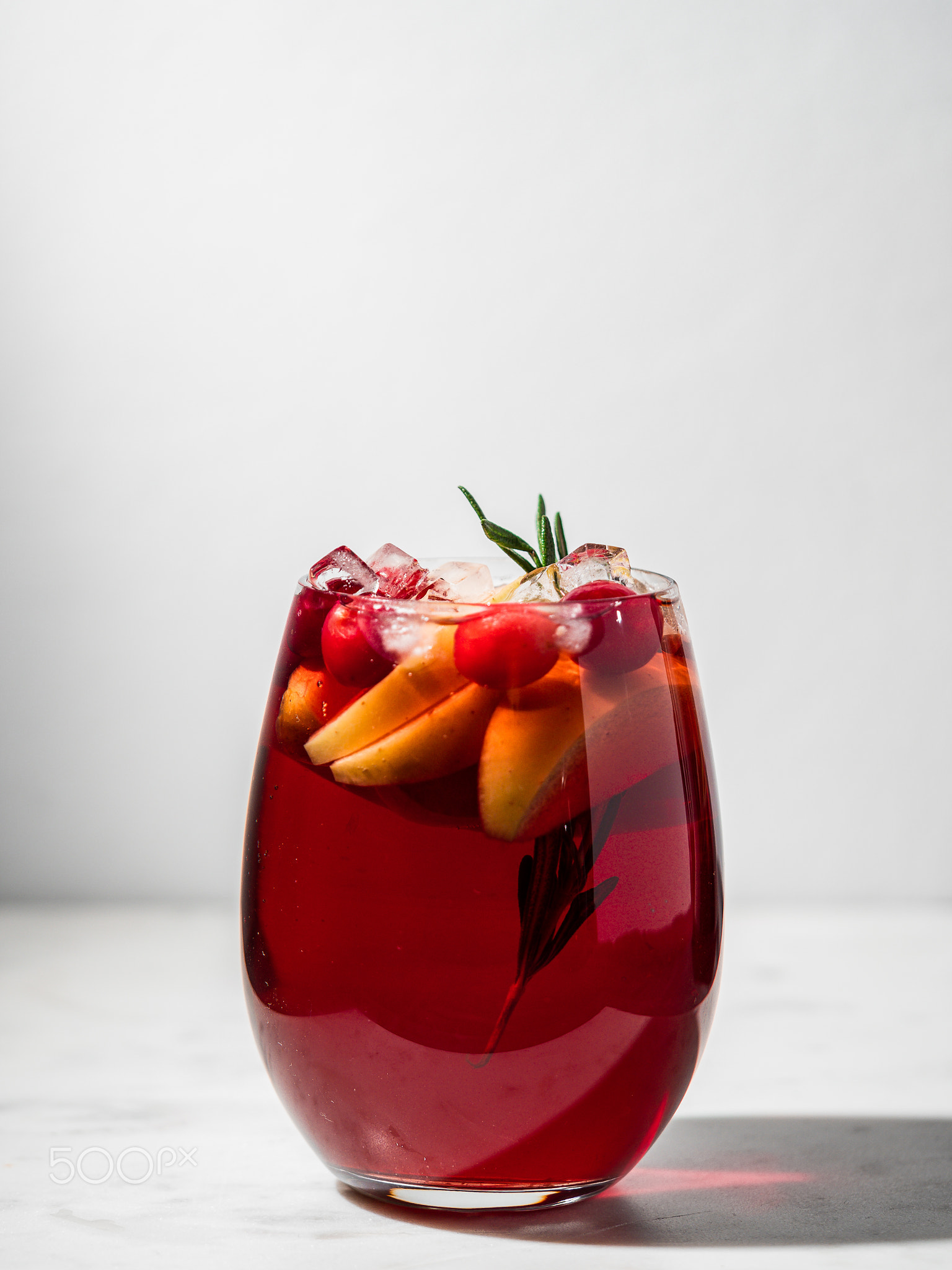 Winter sangria close up