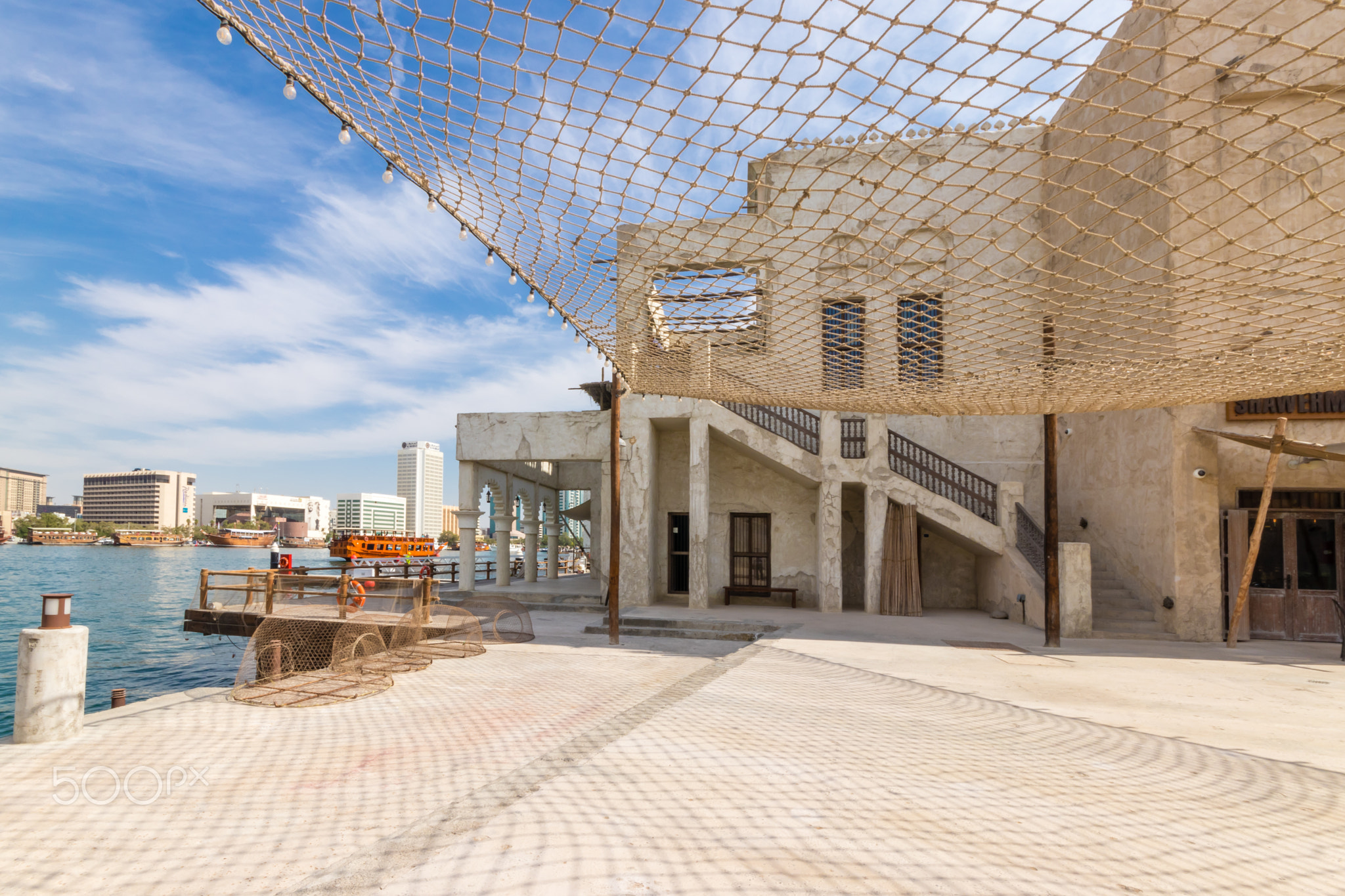 Dubai Creek and traditional heritage village