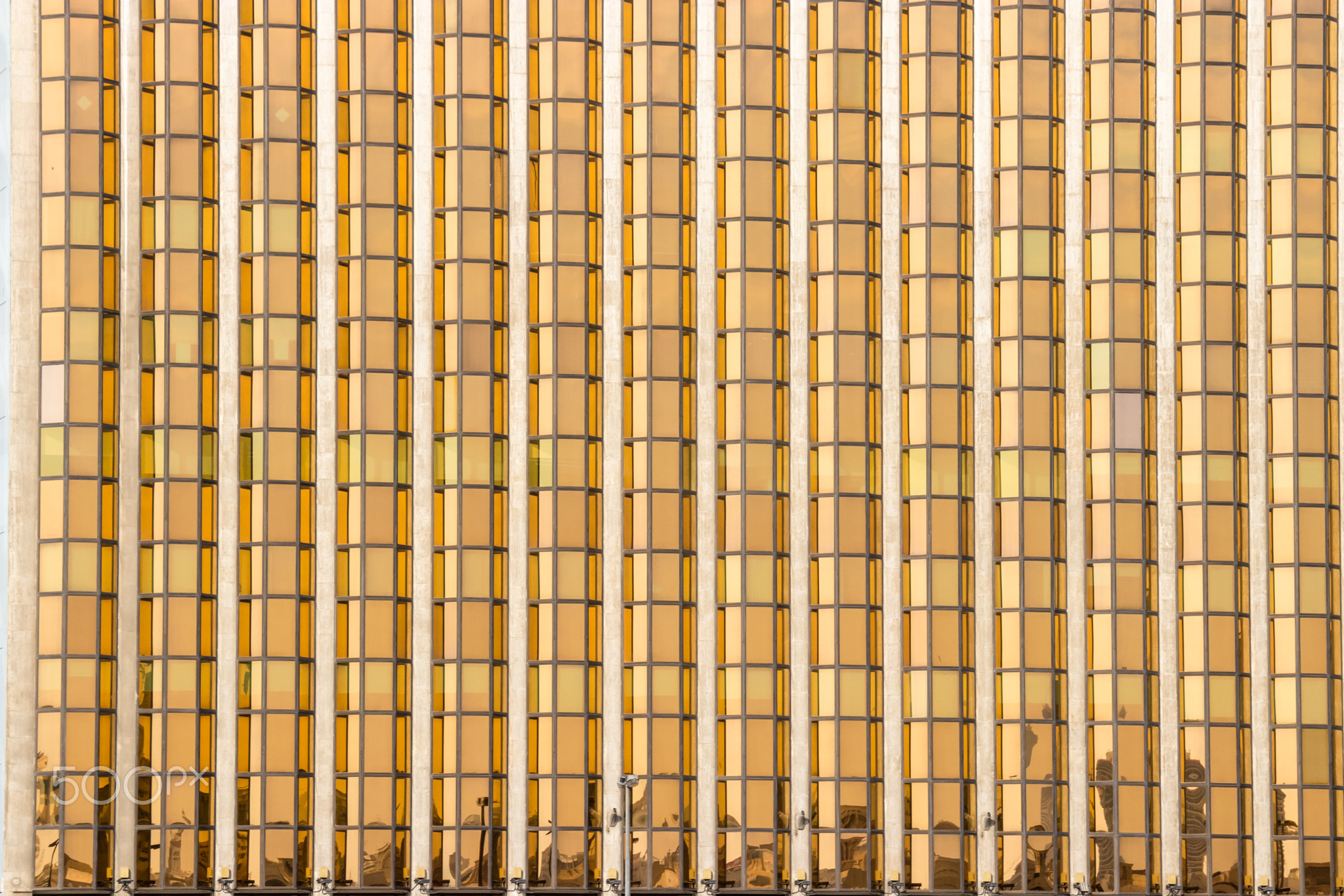 Gold facade from this financial offices building