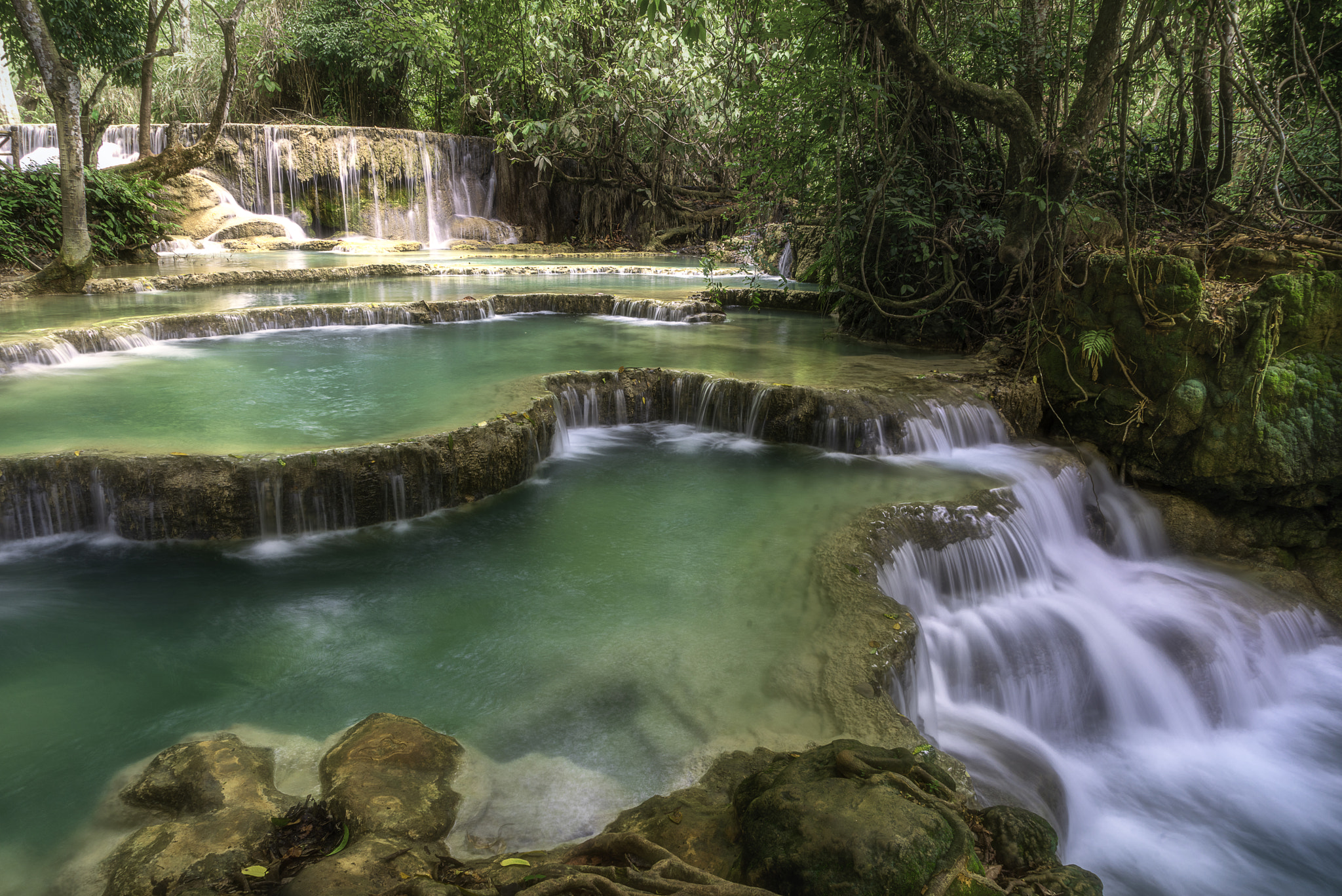 The Kuang Si Waterfall, Luang Prabang, Laos