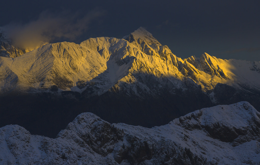 First Light and Snow in the Julian Alps by Jure Batagelj on 500px.com